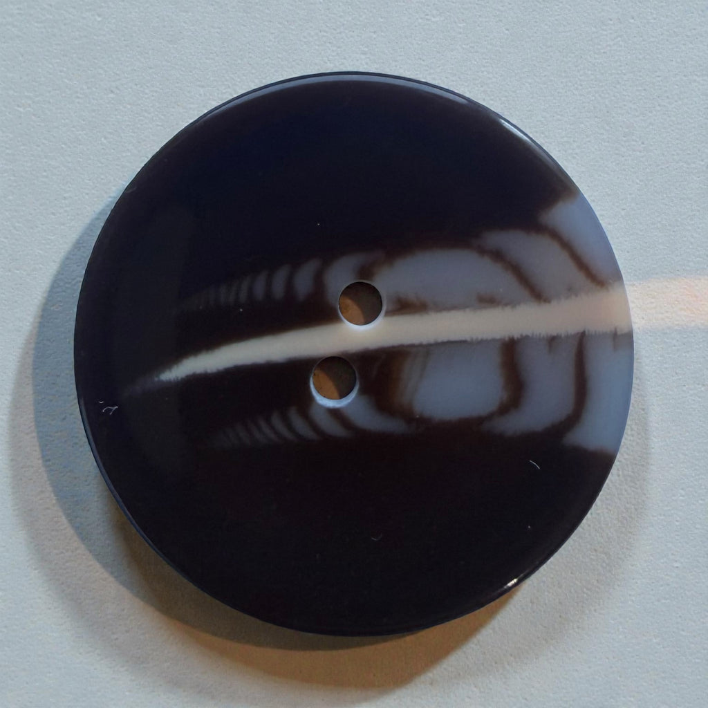 Melange polyester buttons PG 291 Col 2 – shiny brown with a light stripe