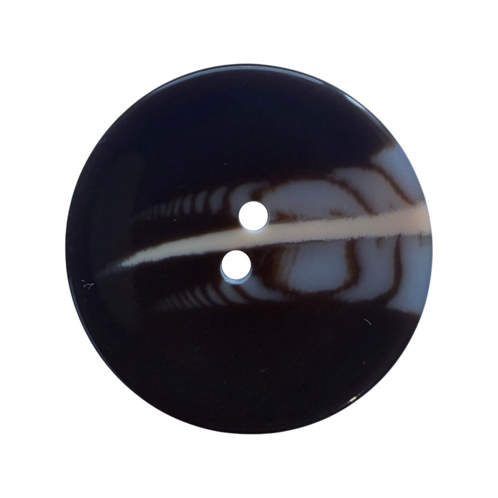 Melange polyester buttons PG 291 Col 2 – shiny brown with a light stripe