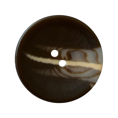 Melange polyester buttons with stripe PG 292 Col 2 – matte brown