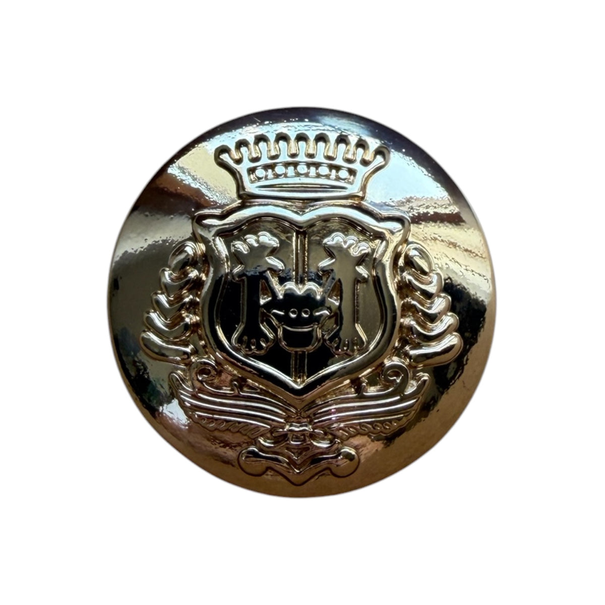 Gold metal buttons MC 1541 – 25 mm Ultra Gold for coats