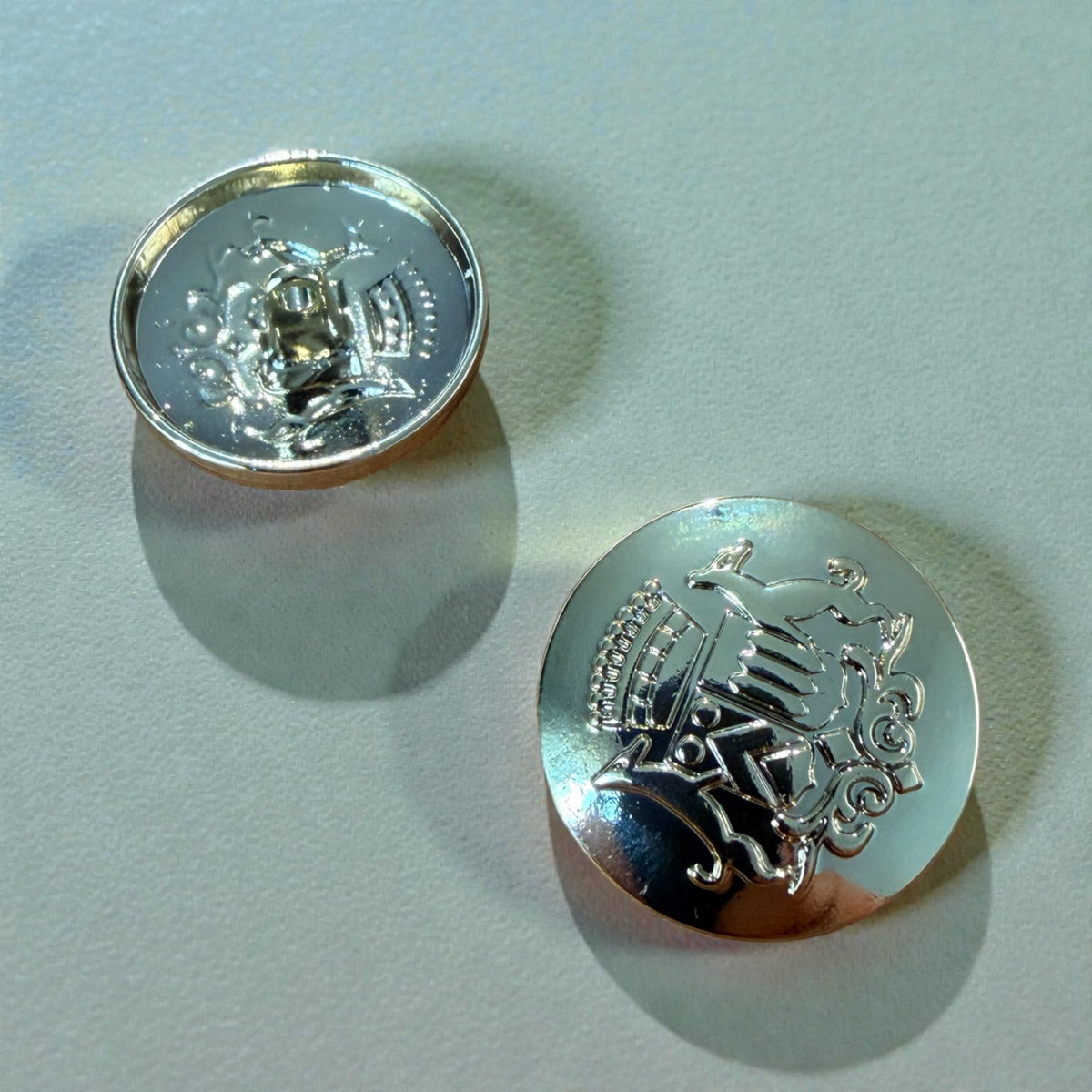 Gold metal shank buttons MC 2110 PG Col 315 – 22 mm