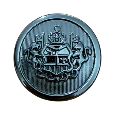 MC 1772 crest metal buttons – Gun Metal 20 mm with shank for suits and jackets