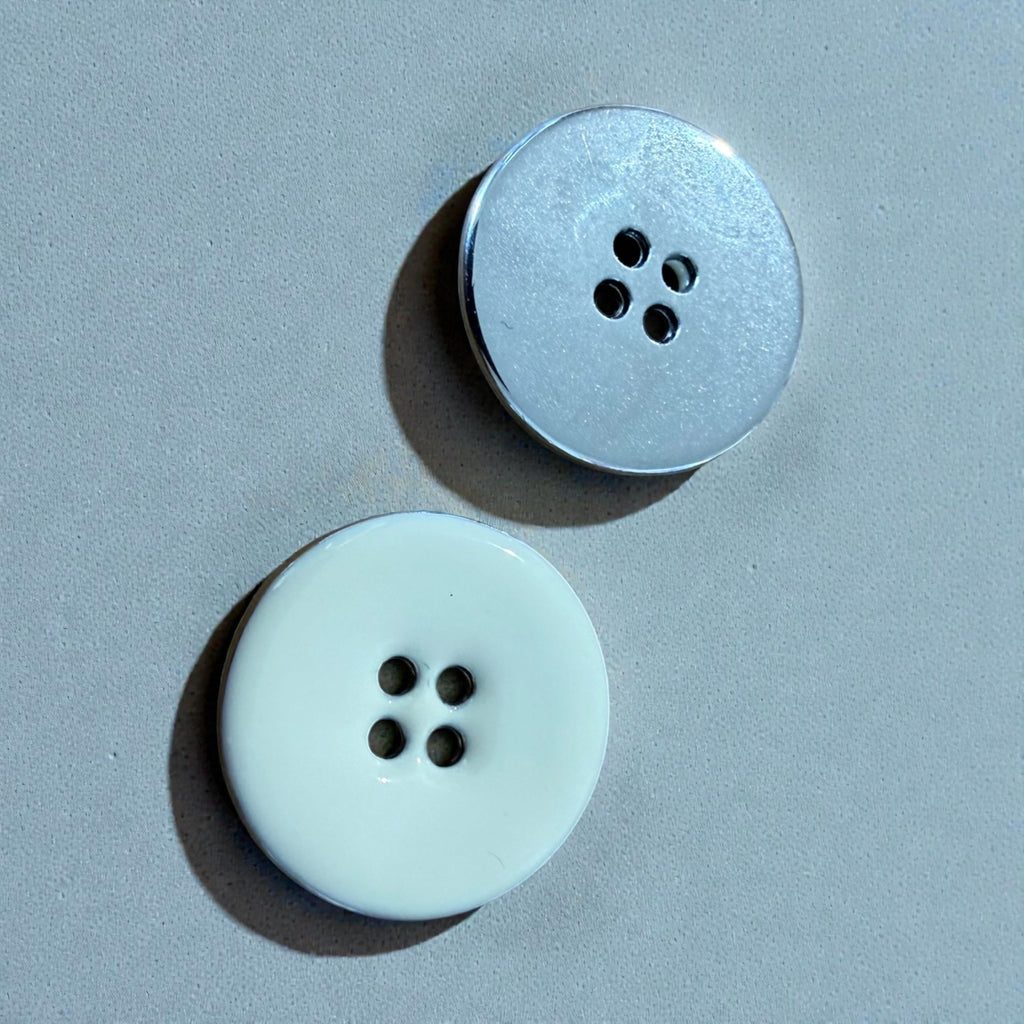 Metal buttons with ecru finish 6104047 Col 1399 – 22 mm handmade