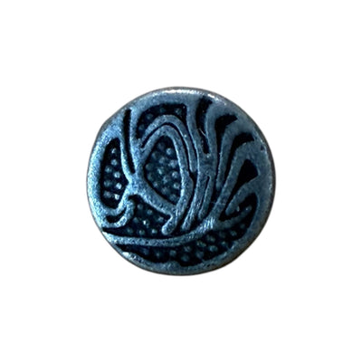 Metal shirt buttons DD 22008 – 10 mm shank, antique silver