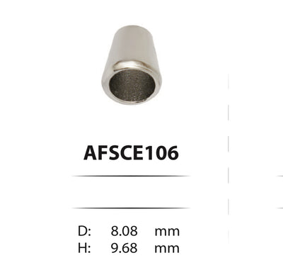 Metal cord and elastic ends 106 – length 9 mm, width 8 mm