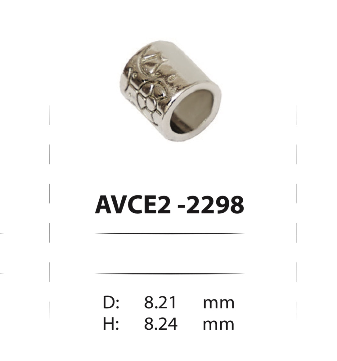 Metal cord ends for cords and elastics 2298