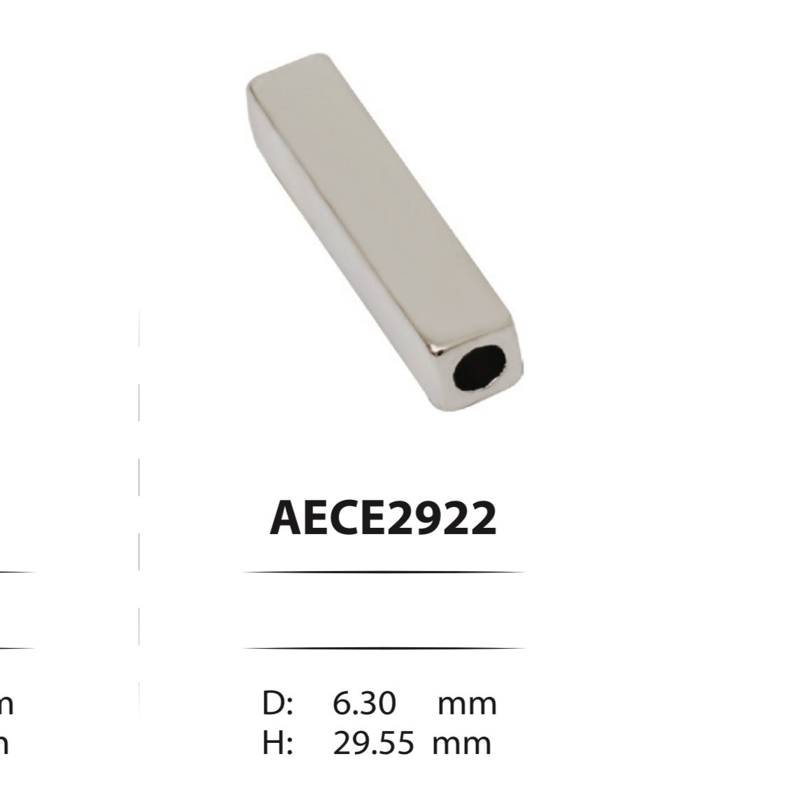 Metal cord ends for cords and elastics 2922