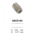 Metal cord and elastic ends 105