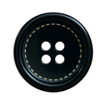 Black polyester buttons PPB0015