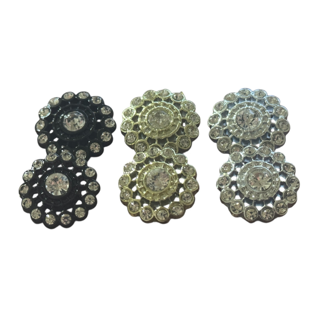 Luxury clothing buttons with crystals KL 0038