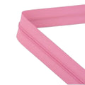 Spiral zippers light pink non-separable A007