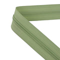 Spiral zippers light green non-separable A009