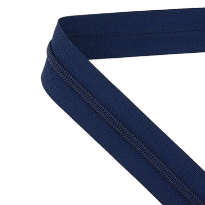 Spiral zippers dark blue non-detachable A012