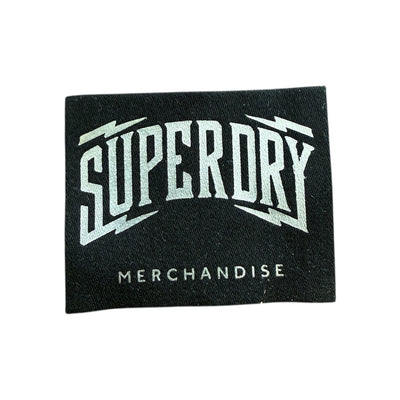 Woven label 5.5 cm x 4.5 cm – Silver print