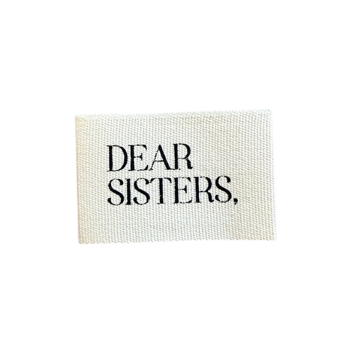 Woven label 4 cm x 2.5 cm – print on woven ribbon