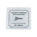 Woven label 4 cm x 3.3 cm – woven print