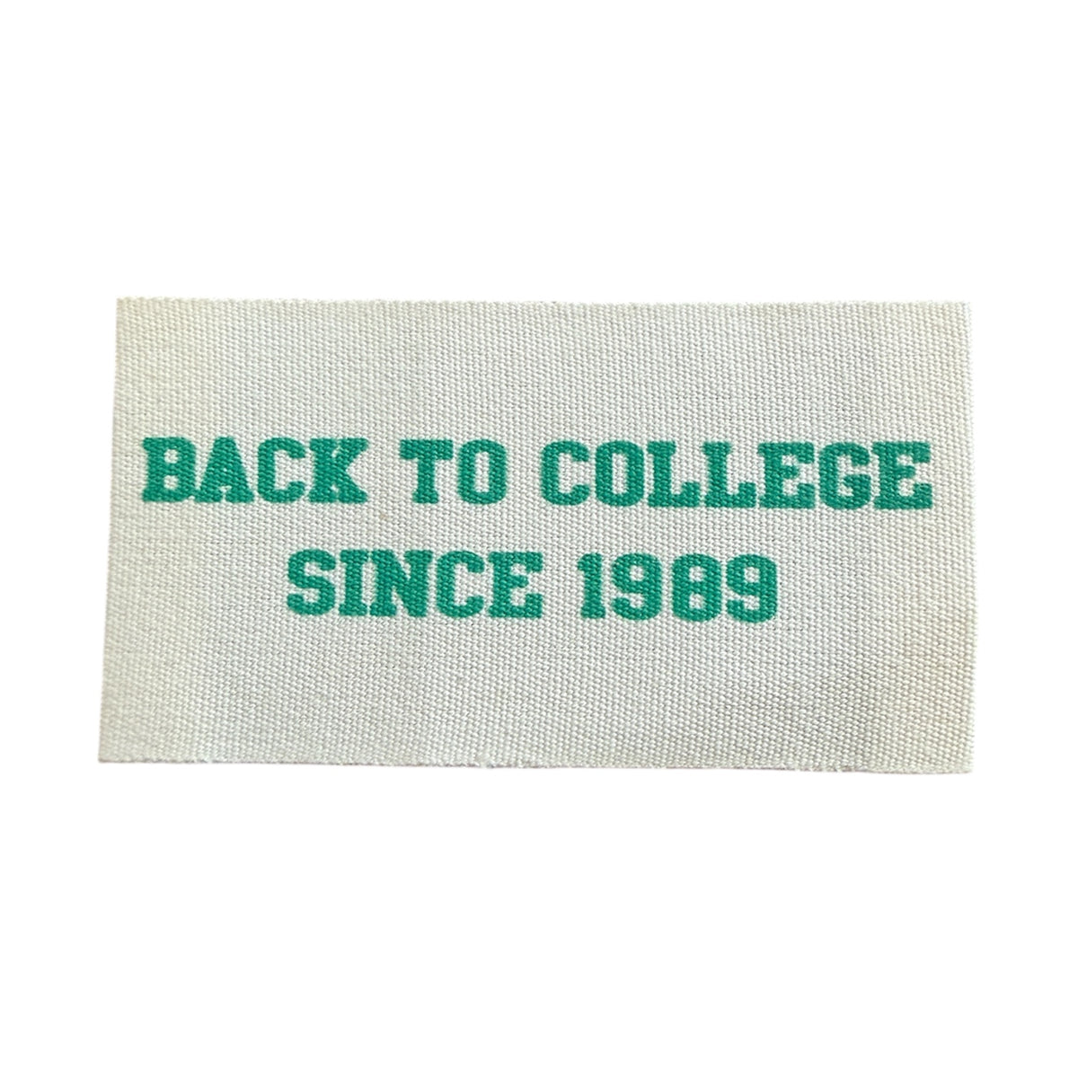 Woven label 7.5 cm x 4 cm - print on fabric