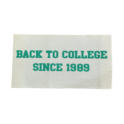 Woven label 7.5 cm x 4 cm - print on fabric