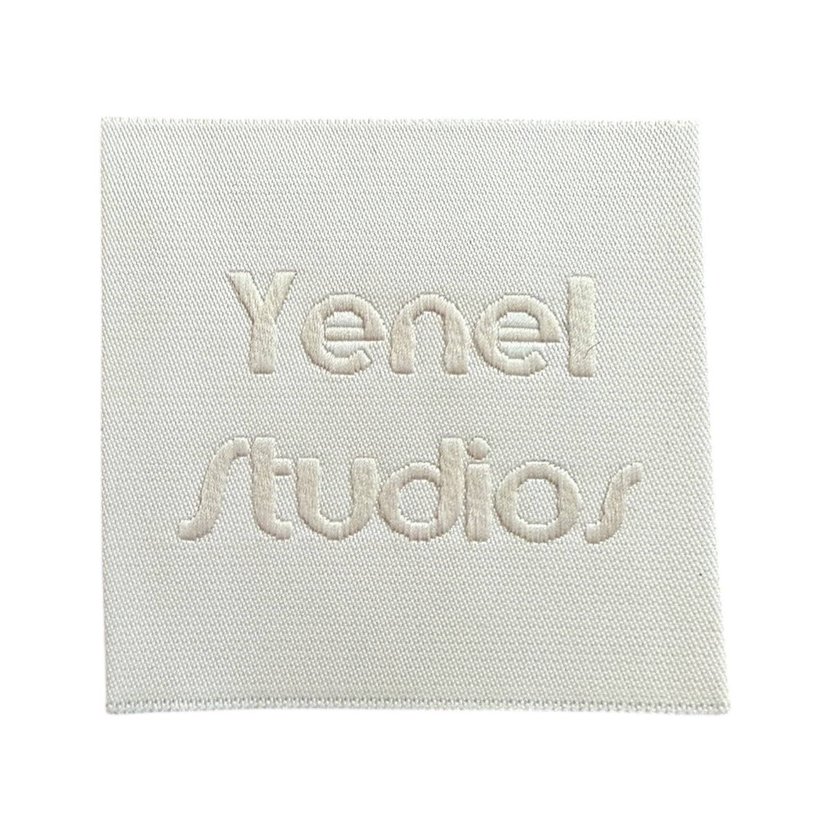 Woven label 5 cm x 5 cm - cold cut