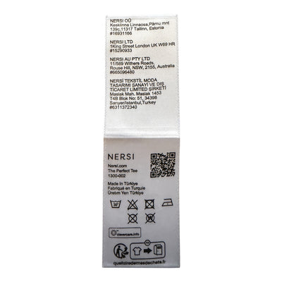Satin label 14 cm x 3.5 cm – logo printing