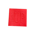 Woven label 3 cm x 3 cm - logo for clothing
