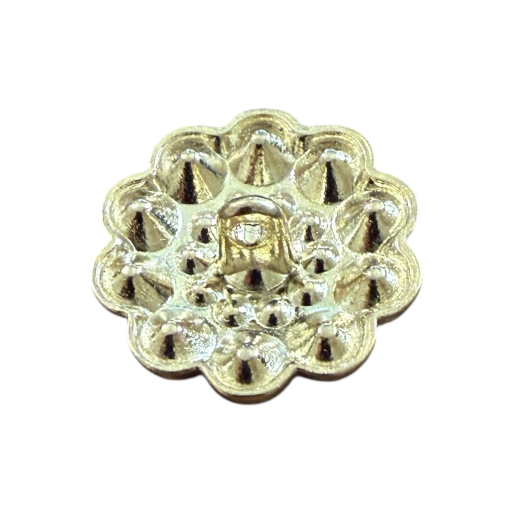 Luxury gold metal buttons with crystals ME9008 – 22 mm