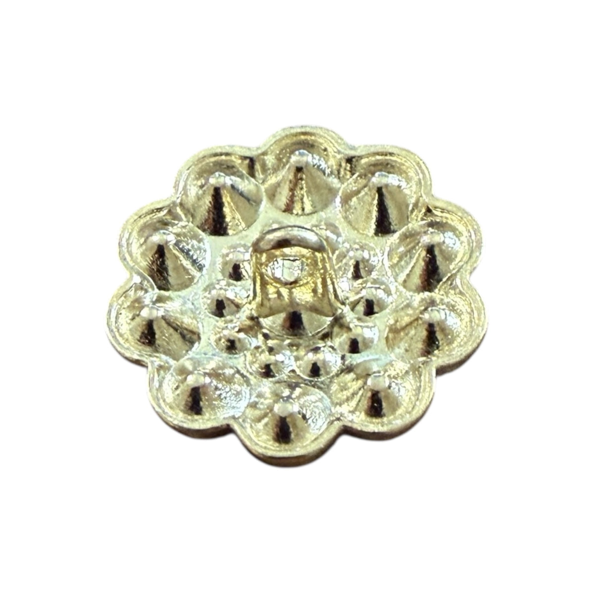 Luxury gold metal buttons with crystals ME9008 – 22 mm