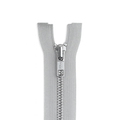 Metal zipper non-separable gray / silver teeth T5 PMZ0002