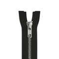 Metal closed-end zipper black / silver teeth T5 PMZ0010