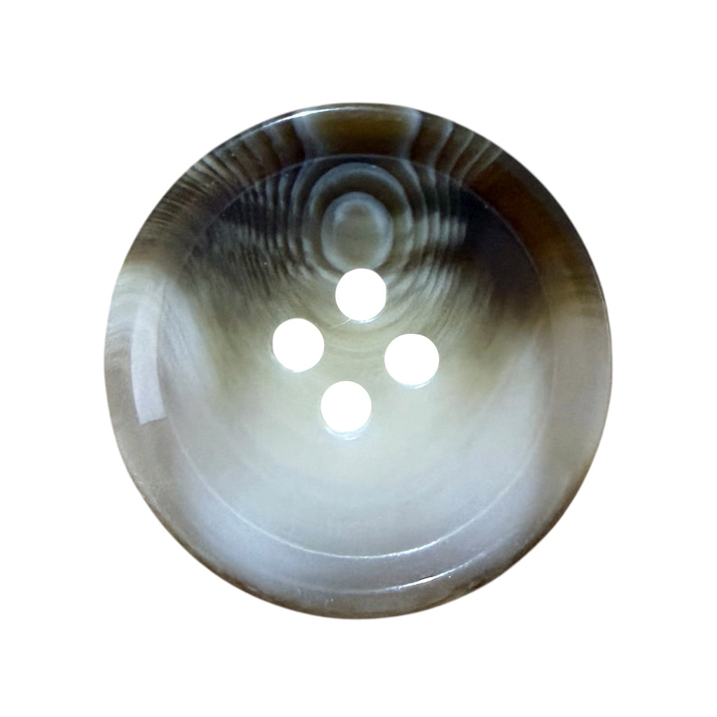Polyester buttons MT 8826 – shiny beige with a brown effect (15, 18, 20, 22 and 25 mm)