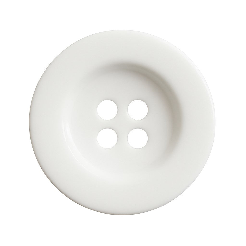 White polyester buttons PPB0004
