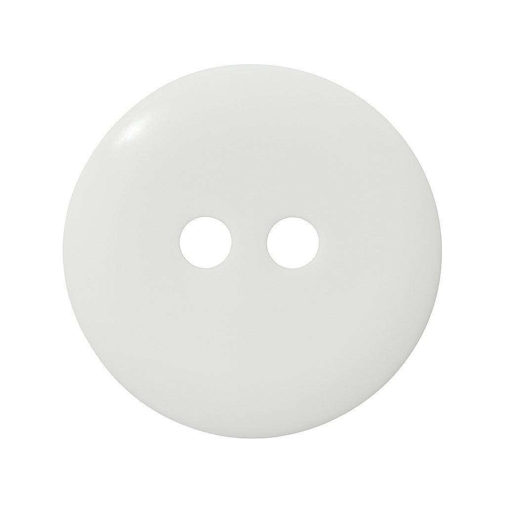 White polyester buttons for clothing PPB0011 – 10 mm
