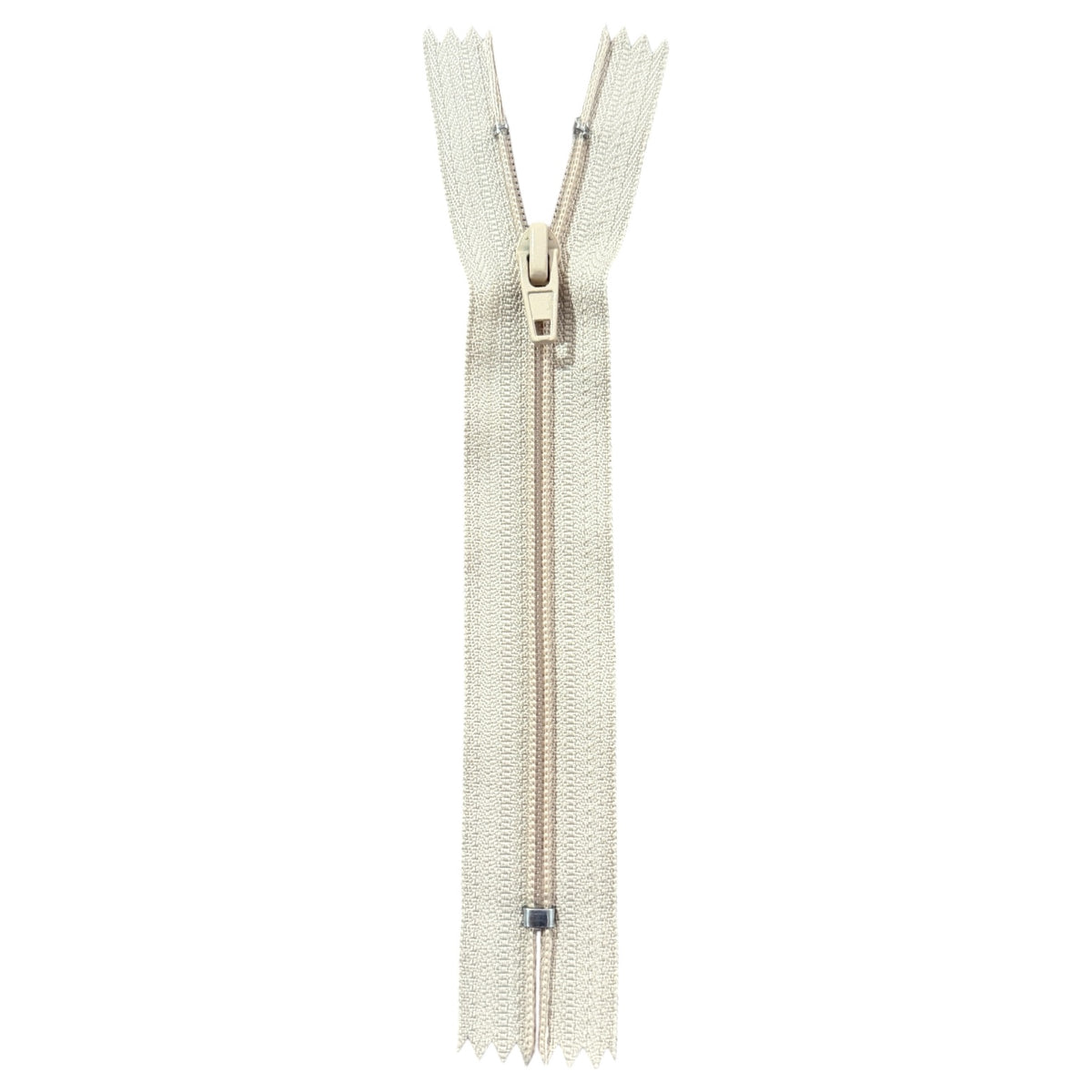 Beige #3 coil zippers TAT TF101 – 12 and 14 cm non-separating