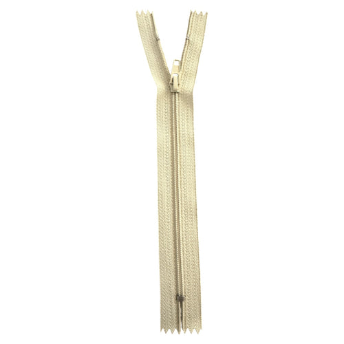 Beige coil zippers #3 TAT TF572 – 17 cm non-separating