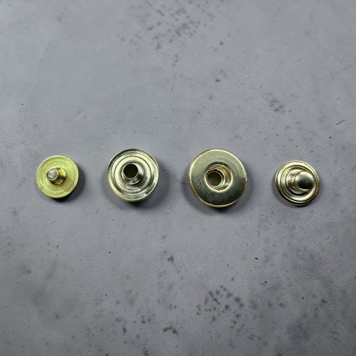 HSB 9995 hidden snap fasteners – 12.5 mm gold