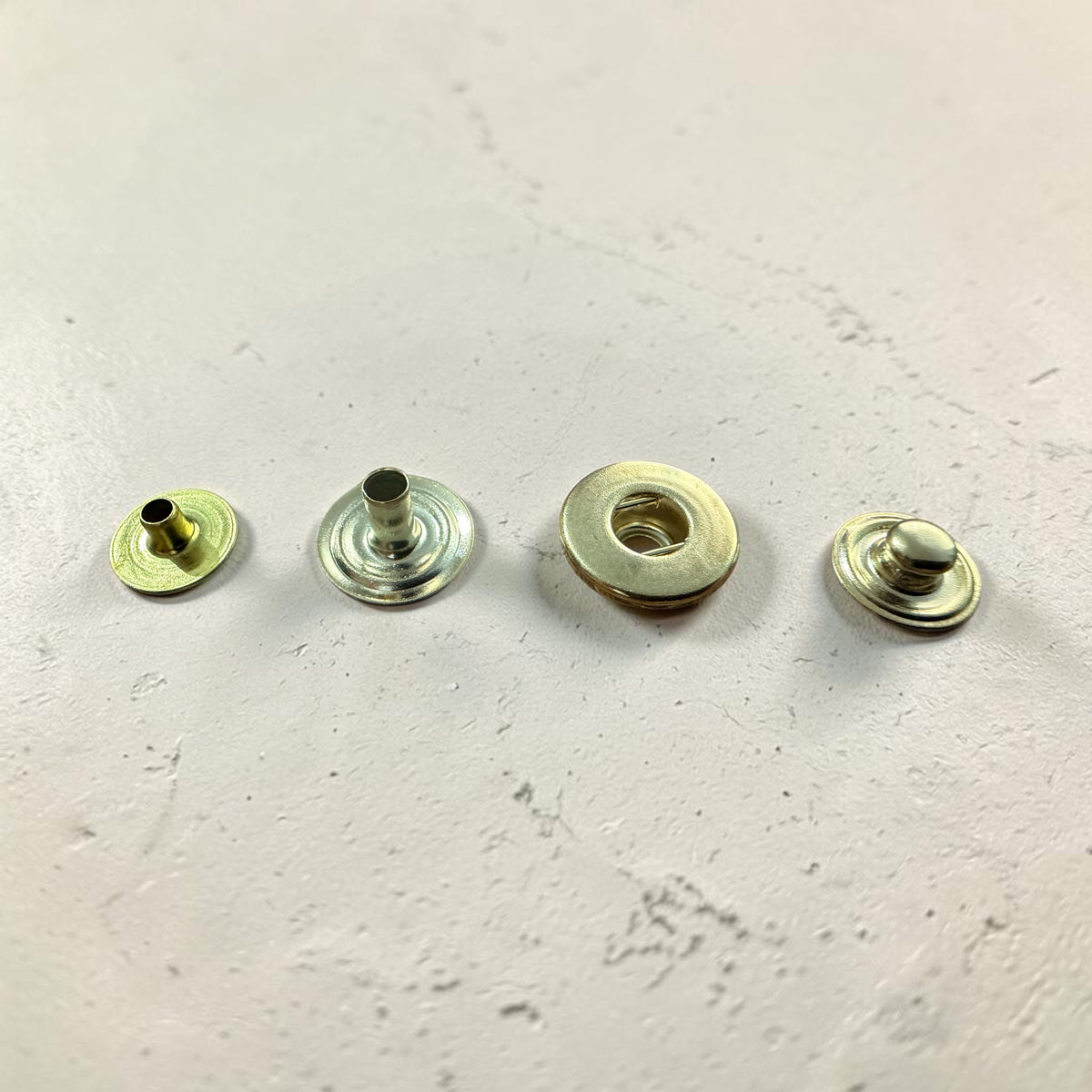 HSB 9995 hidden snap fasteners – 12.5 mm gold