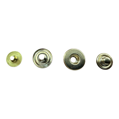 HSB 9995 hidden snap fasteners – 12.5 mm gold