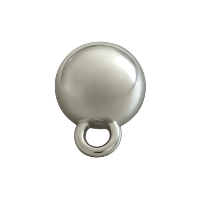 Silver metal buttons PMB0007 11 mm