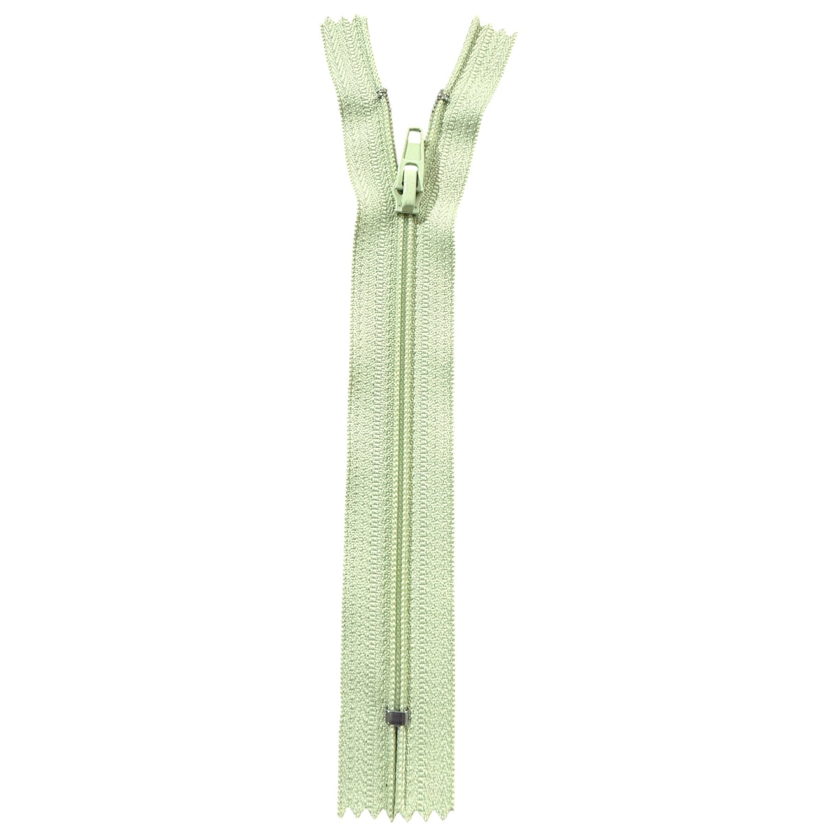 Light green #3 spiral zippers TAT TF881 – 15 cm non-separating
