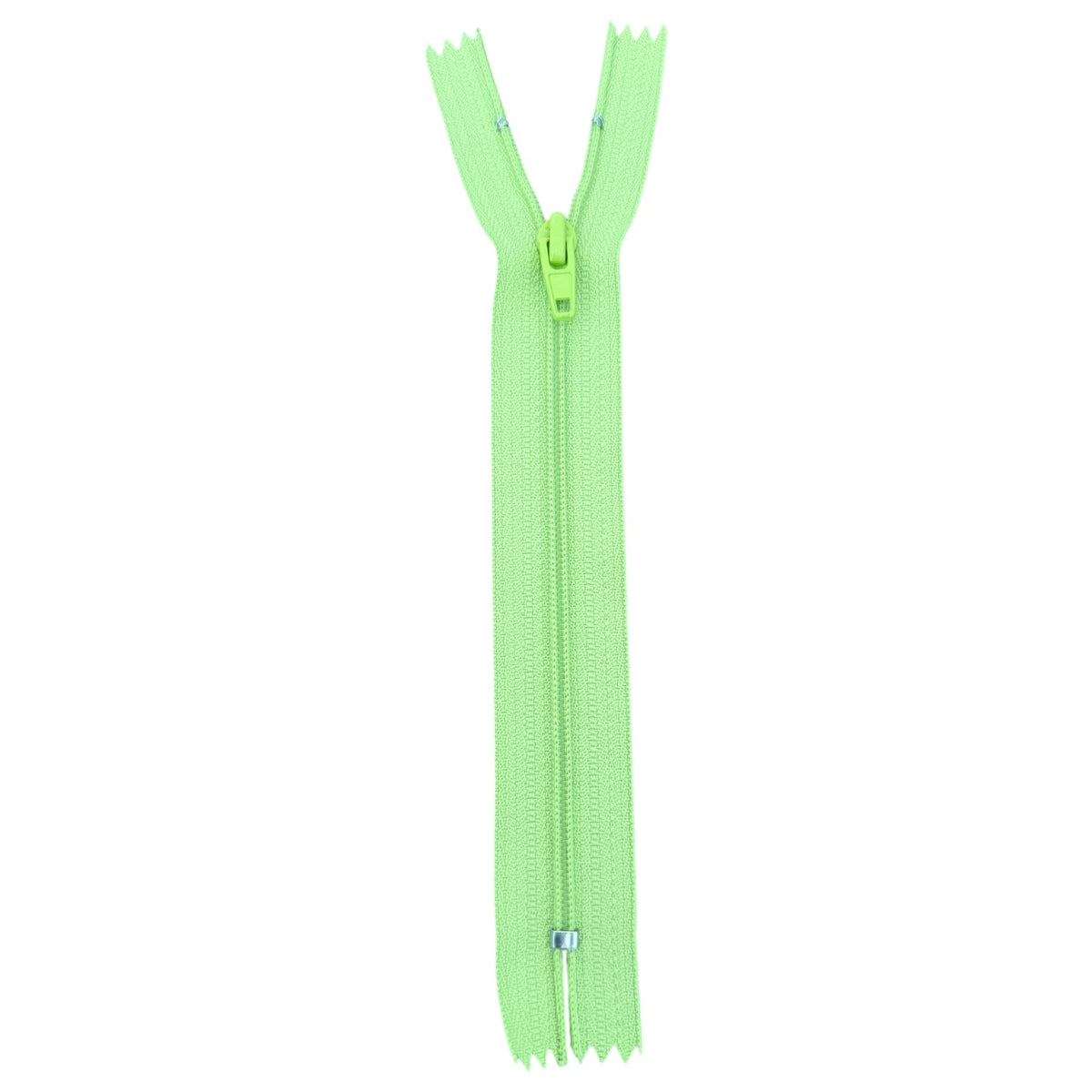 Light green #3 spiral zippers TAT TF874 – 16 cm non-separable for trousers