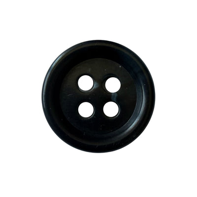 Black urea shirt buttons PUB 2638 Col 0016 – 9, 10 and 11 mm