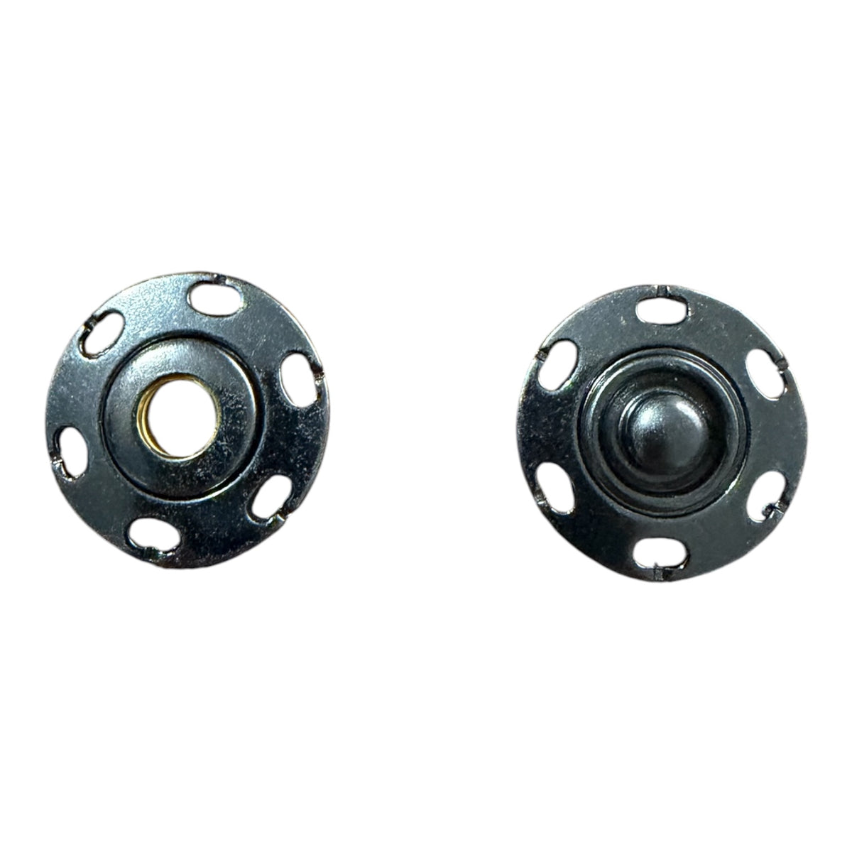Luxury sew-on snap fasteners 4115040 Col 130 – 20 mm Gun Metal