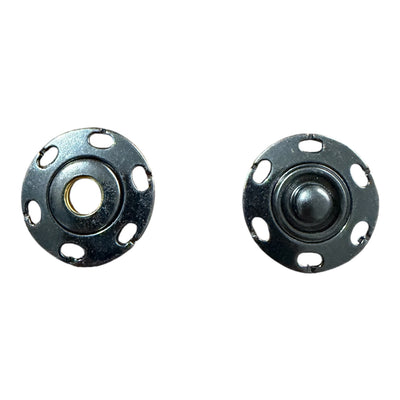 Luxury sew-on snap fasteners 4115040 Col 130 – 20 mm Gun Metal