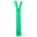 Green #3 spiral zippers TAT TF538 – 10 to 15 cm closed-end for trousers