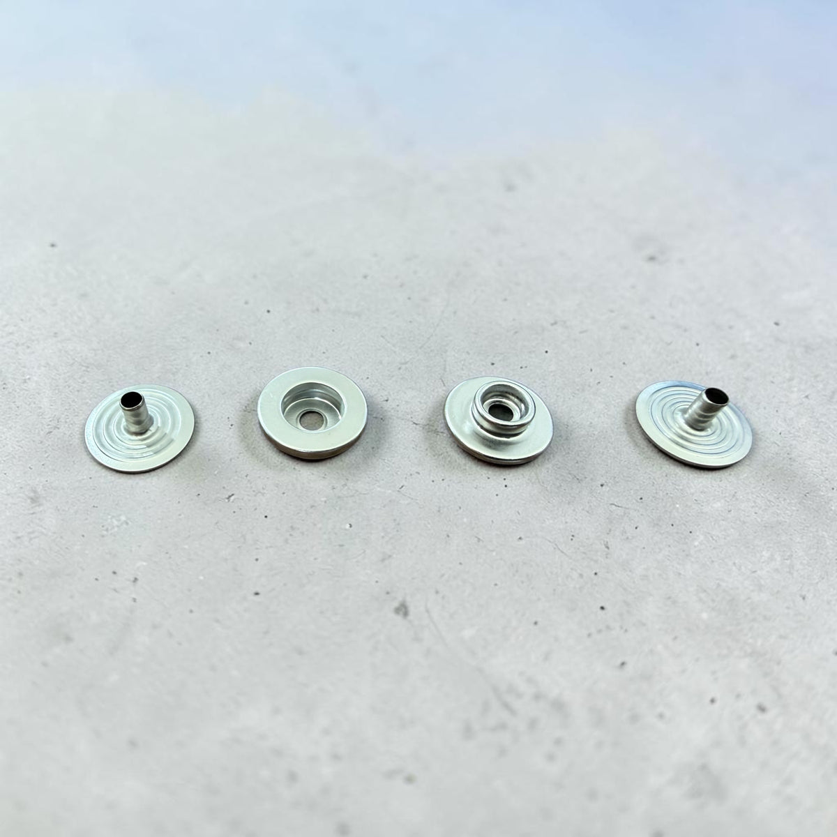 Concealed snap fasteners 202D 13 mm nickel-free with hidden caps