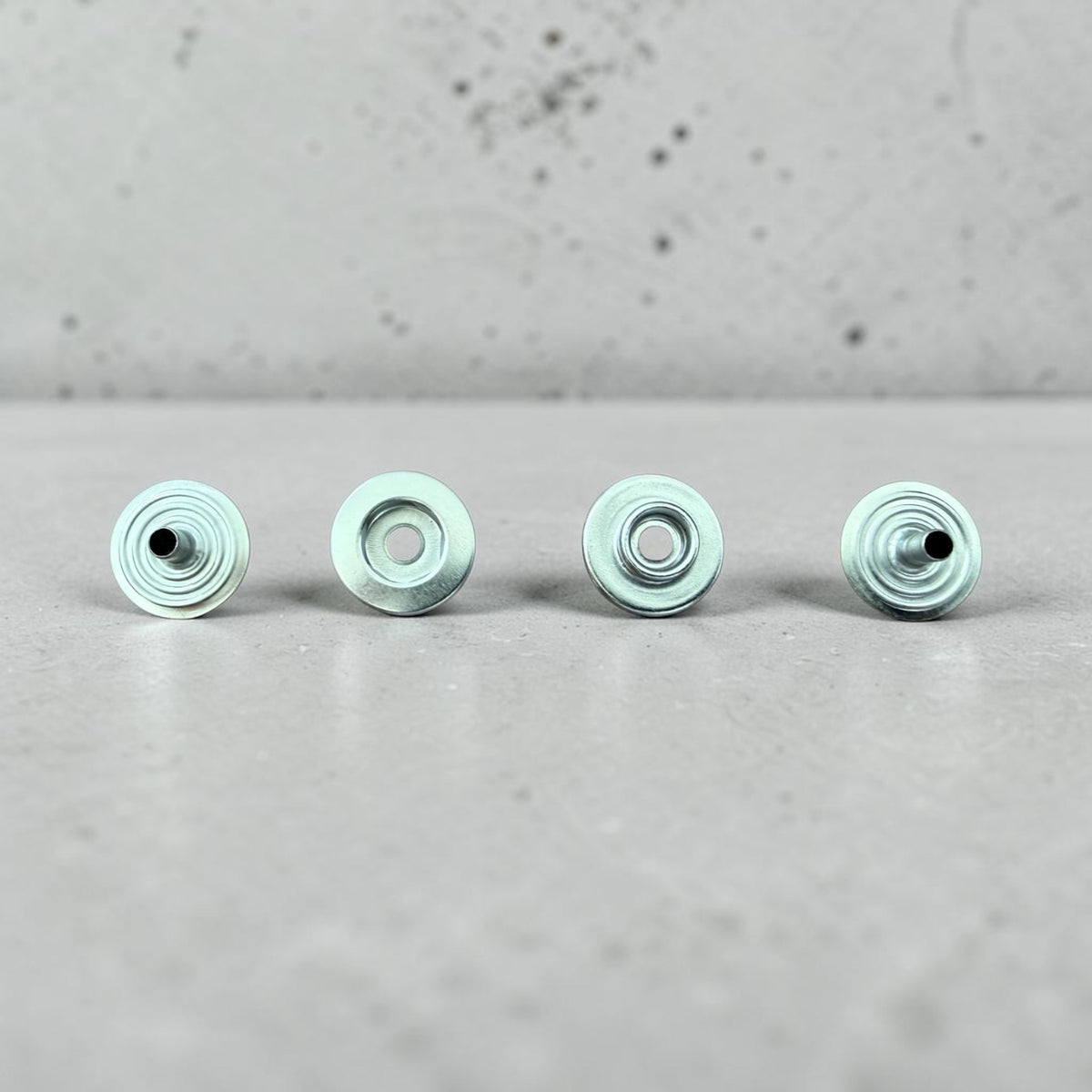 Concealed snap fasteners 202D 13 mm nickel-free with hidden caps