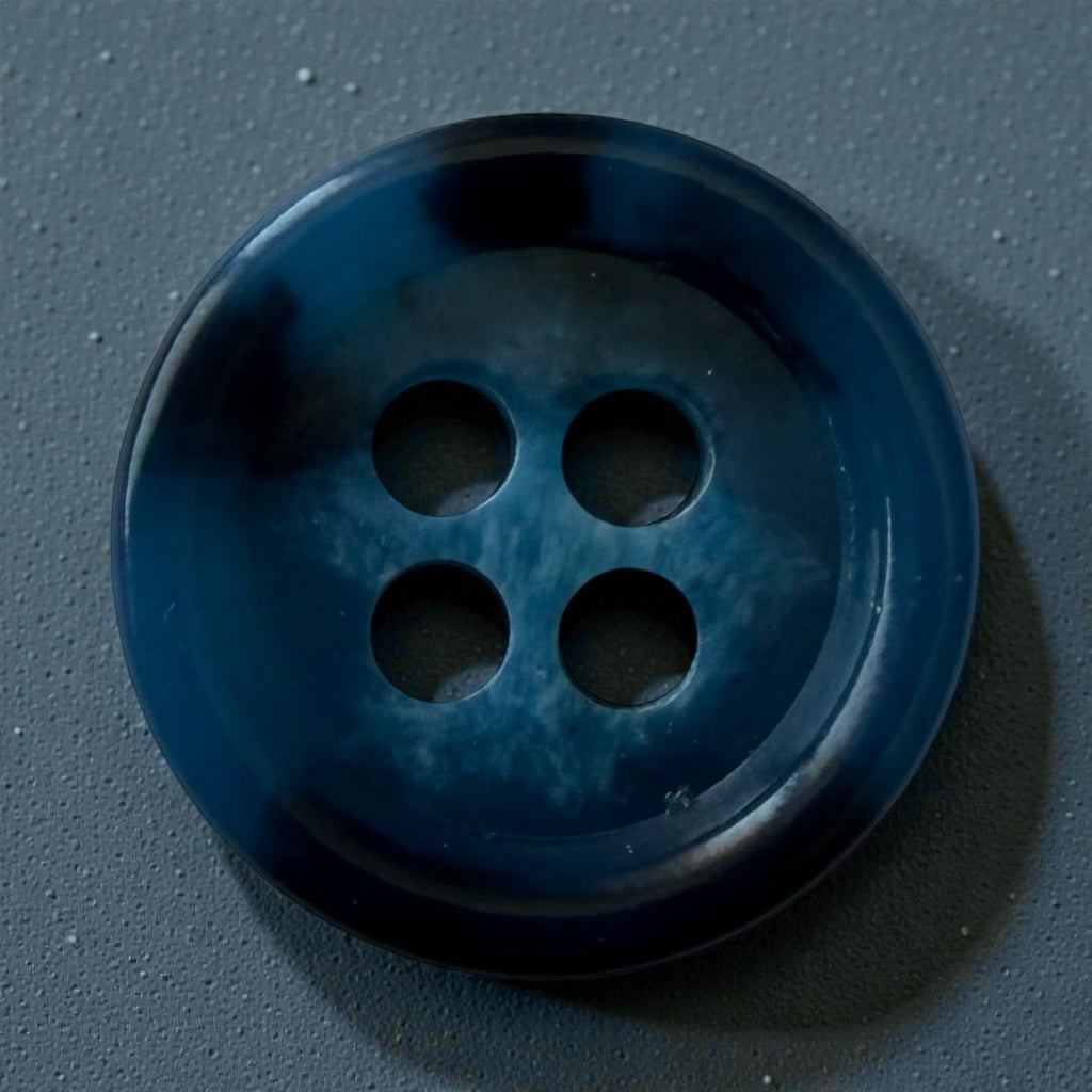 Blue urea shirt buttons PUB 2638 Col 0044 – 9, 10 and 11 mm