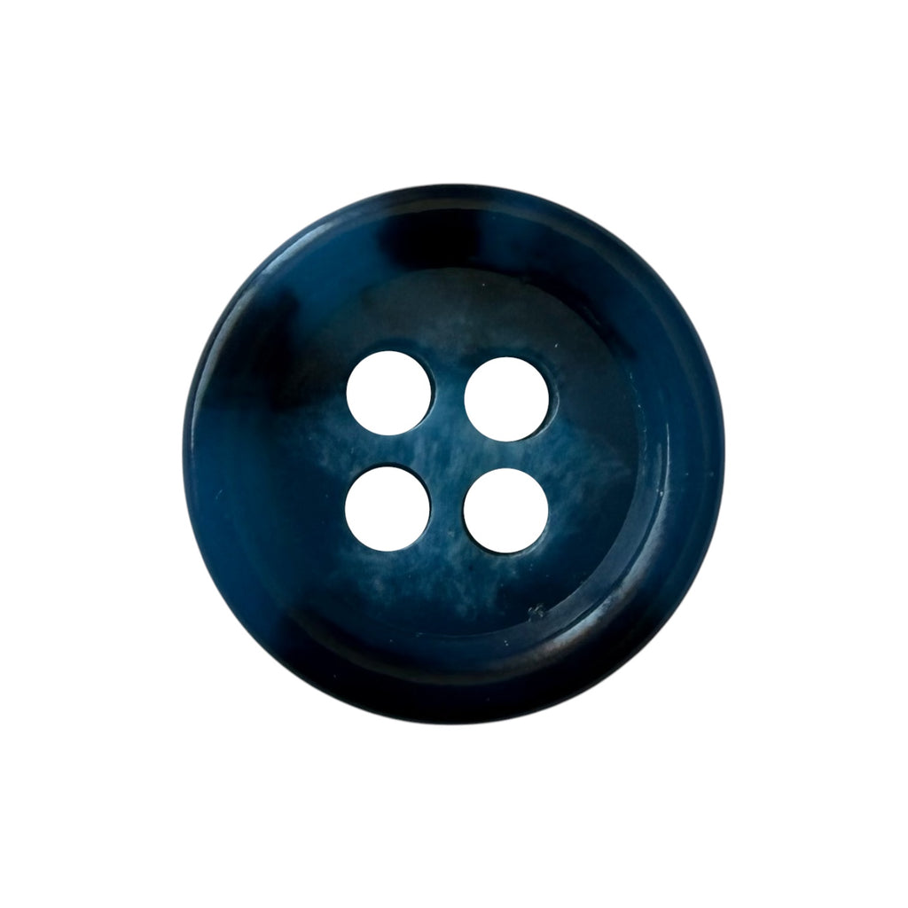 Blue urea shirt buttons PUB 2638 Col 0044 – 9, 10 and 11 mm