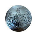 Metal coat of arms buttons 6-Z538 Col 292 – Gun Metal 22 mm with shank